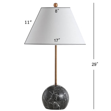 Miami 29" Minimalist Resin/Metal LED Table Lamp - JONATHAN Y